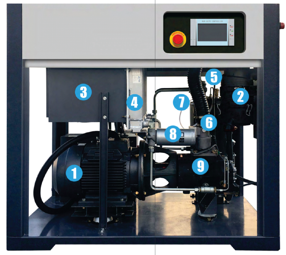 KCW Series Air Compressor Diagram